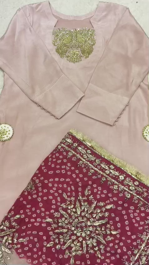 Hand work gota Duppata